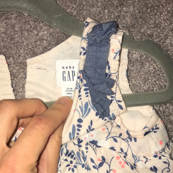 Baby GAP Dress with blue bows 12-18M - Picture 4 of 5